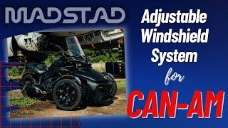 Great Can-Am Upgrade! Adjustable windshield systems for Spyder and Ryker!