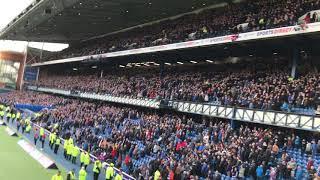 Celtic fans celebrating post match vs Rangers