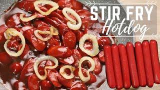 Stir Fry Hotdog With Ketchup And Oyster Sauce ( Sizzling Hotdog ) Hotdog Recipes