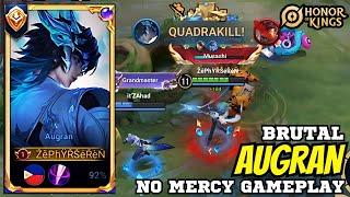 Augran DOMINATES 17 Kills, No Deaths & Quadrakill!  Early Finish in UNDER 11 Mins!| Honor of Kings