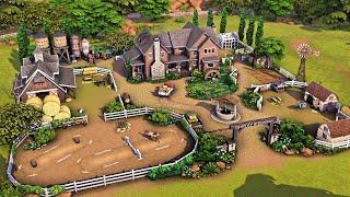Ultimate Family Farm and Horse Ranch | The Sims 4 Horse Ranch Speed Build