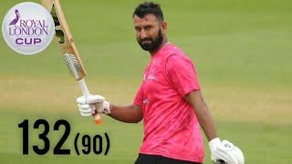 Cheteshwar Pujara Smashed Another Hundred   in Just 75 Balls in Royal London One Day Cup 2022.