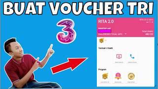 CARA MEMBUAT VOUCHER TRI PAKAI APLIKASI RITA