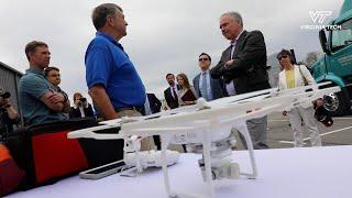 Senator Tim Kaine Tours Virginia Tech Transportation Institute