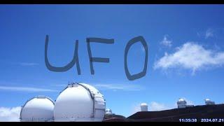 There is something round moving all over the sky in Hawaii by telescopes