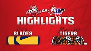 Saskatoon Blades at Medicine Hat Tigers 11/23 | WHL Highlights 2024-25