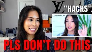 Reacting to LOUIS VUITTON EMPLOYEE HACKS That Don't Work! Do This Instead!