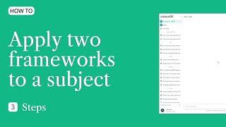 How to apply two theories to a subject with scienceOS? | AI Research Tool for Literature Research