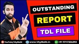 Outstanding Report TDL File in Tally Prime | Tally Prime All TDL Free Download | Free TDL File