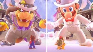 Super Mario Odyssey - Bowser VS Evil Mario (Comparison)