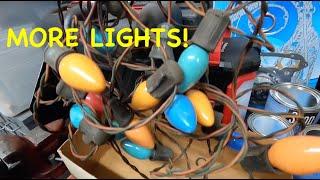 Estate Sale vintage Christmas lights and more