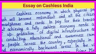 Essay on Cashless India in English || Paragraph on Cashless India in English || #extension.com