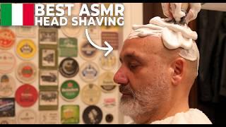 🪒 ITALIAN HEAD SHAVING – Traditional Straight Razor Shave 