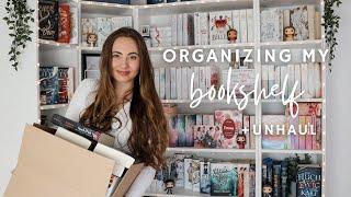 Unhaul & Organizing my BOOKSHELF | Bücher um- & aussortieren