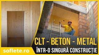 CLT, BETON și METAL într-o singură construcție!