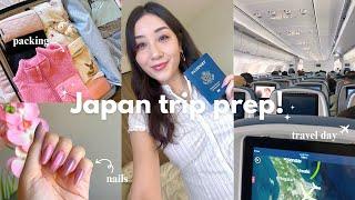 JAPAN TRIP prep vlog! pack with me, target run, new nails, travel day