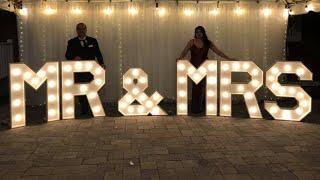 DIY Giant Light Up Wooden Mr & Mrs Wedding Marquee Letters