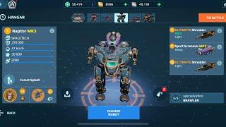 Raptor Shredder Screamer | War Robots Gameplay