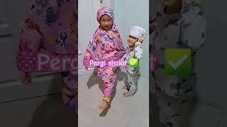 Adik Fadhil ngajak uwo clara pergi Shalat.  #shorts #viral #video #fyp #trending #donestafamily