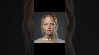 how would countries look like if they were women? (made by AI) #shorts