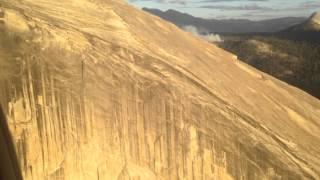 Helicopter Flight Off the Top of Half Dome Yosemite National Park 9/7/14