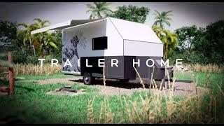 Projeto de Trailer Home Artesanal - Animação em 3D