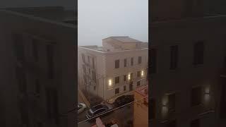 Fog descends over Agrigento..