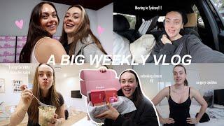 ONE BIG EXCITING VLOG  ash is moving, surgery updates, rhode PR, cucumber salad...