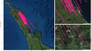 Bokeh Flight visualisation: KKE to AKL