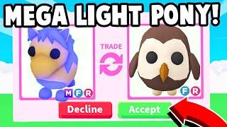 Trading MEGA LIGHT PONY in Adopt Me!