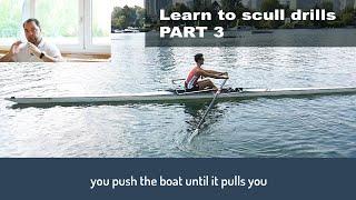 Most important sculling technique drills: reverse push forward (quickest catch prep w/o coach)