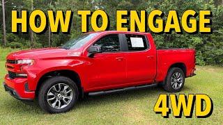How To Engage Four Wheel Drive in 2021 Chevrolet Silverado Z71 4x4