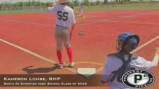 Kameron Lohse Prospect Video, RHP, Santa Fe Christian High School Class of 2025, Head First Showcase