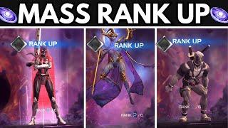 MASS RANK UP FOR BG & CARINA CHALLENGES | MARVEL CONTEST OF CHAMPIONS