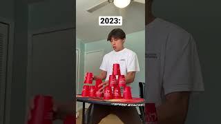 Me Cup Stacking in 2021 vs. 2023