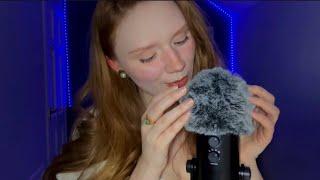 ASMR mouth sounds & fluffy mic 