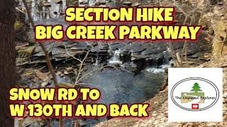 Hike Big Creek Parkway Trail From Snow Rd To W 130 St | Wooden Bridge | Small Waterfalls | Deer