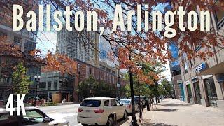 Ballston, Arlington VA | Afternoon Walk | 4K | USA