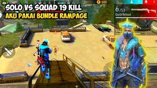 SOLO VS SQUAD | AKU PAKAI BUNDLE RAMPAGE | FREE FIRE