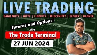 Live Intraday Trading Today | Banknifty | Bank Nifty | Nifty | Options || 27-06-2024