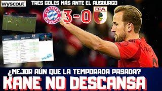 KANE NO DESCANSA, TRES GOLES AL AUSBURGO CON EL BAYERN ¿MEJOR QUE LA TEMPORADA PASADA? LO COMPARAMOS