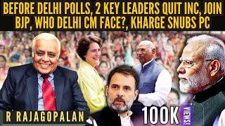 Before Delhi Polls, 2 key leaders quit INC, join BJP • Who Delhi CM face? • Kharge snubs PC • RR