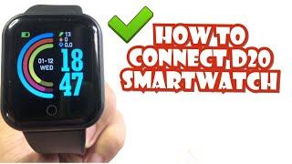 HOW TO CONNECT D20 SMARTWATCH TO YOUR SMARTPHONE | TUTORIAL | ENGLISH