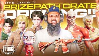 50,000UC  Unlock All Prize Path Attack On Titan Double Lucky Spin  PUBG Mobile Crate Opening