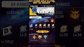 SCS Gamer Guild Player Sent Me Request  #freefire #viral #shorts #trending #ungraduategamer