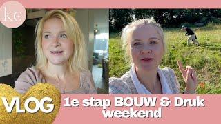 1e STAP BOUW DROOMVILLA | Nieuwe Schoonmaakster & Druk weekend | Kellycaresse Momlife & Mindset VLOG