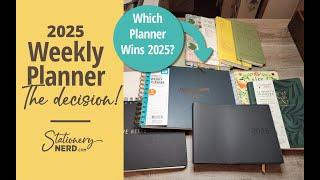 2025 Planner Showdown  |  FINAL DECISION for my new weekly planner