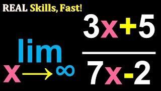 limit (3x+5)/(2x-7) as x goes to infinity