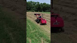 The TX31 Mini Round Baler with Net Wrap!