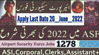 Airport Security Force Jobs 2022 !! ASF New Jobs 2022 !! ASF Bharti 2022